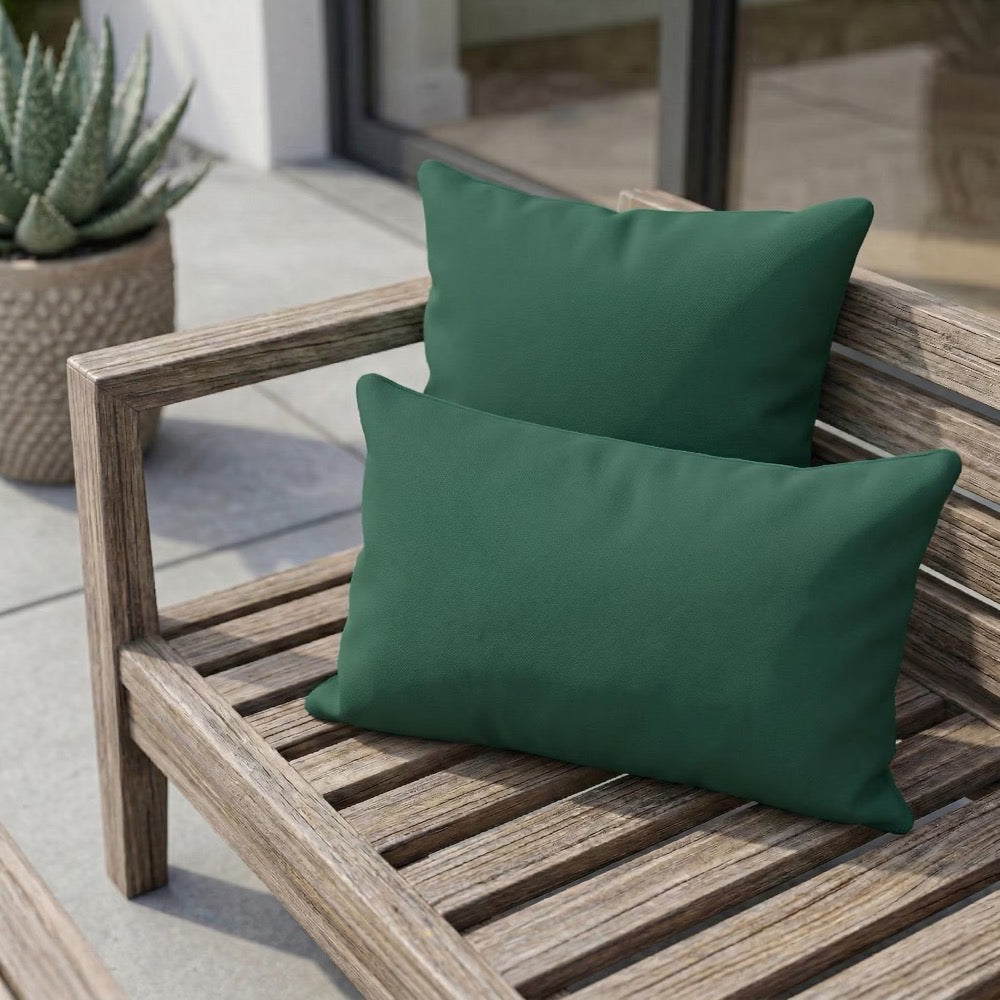 Striped Outdoor Lumbar Cushion Cover, Water Resistant Modern Porch Pillow Case, Invisible Zipper