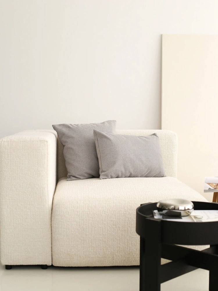 Linen Light Gray Throw Pillow Cover, Comfy & Modern Linen Lumbar Pillow Case, Hidden Zipper, Soft Any Size Cushion Cover, Contemporary Decor