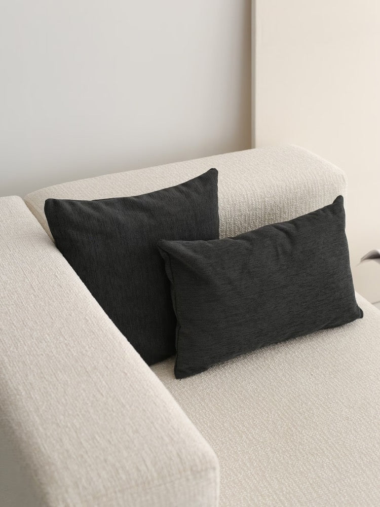 Linen Custom Lumbar Pillow Case, Long & Large Oversized Linen Throw Pillow Cover, Linen Modern Cushion Cover, Invisible Zipper, 14x40, 16x4